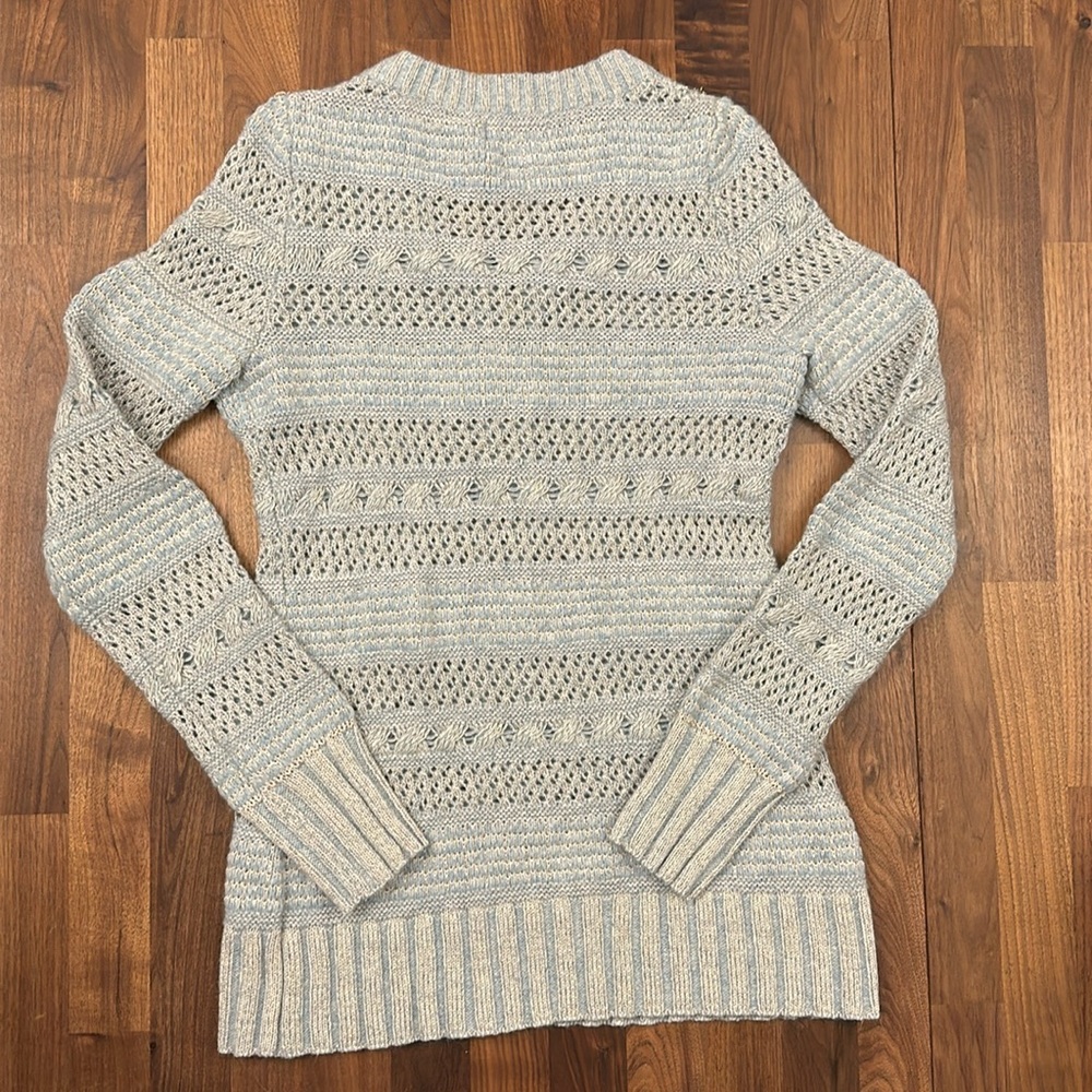 NWT / Anthropologie / Medium / Blue/Bleu Zipper Cardigan - Picture 7 of 12
